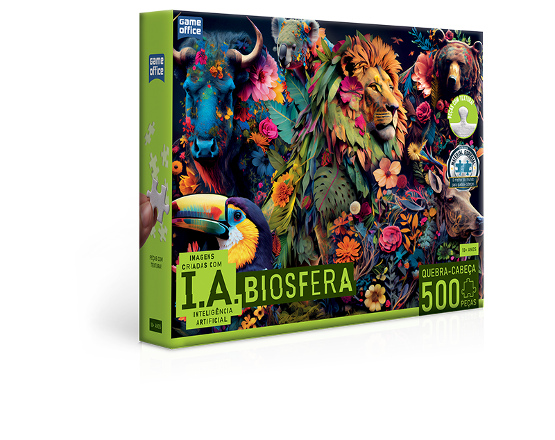 IA Biosfera- Quebra-cabeça 500 peças - Toyster Brinquedos - Toyster